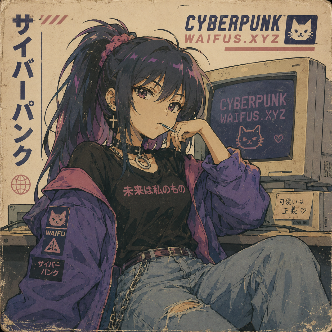 Cyberpunk Waifu