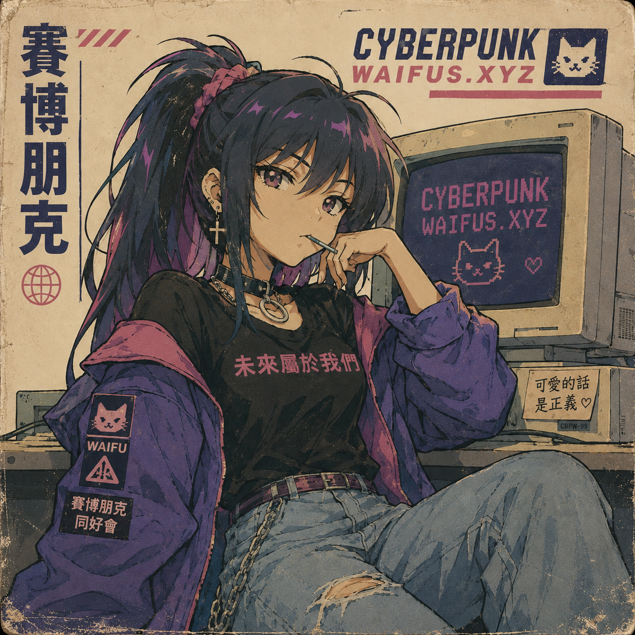 Cyberpunk Waifu